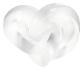 Hearts paperweight Clear - Lalique